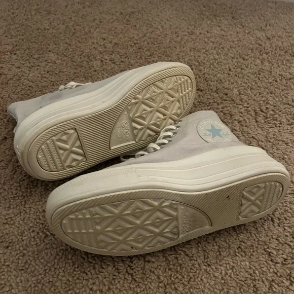 Converse Chuck Taylor All Star Move Platform High Top Sneakers Light Purple - Picture 5 of 5